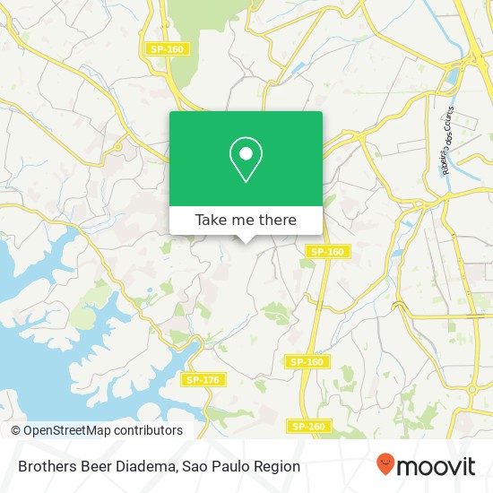 Brothers Beer Diadema map