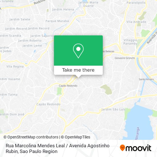 Mapa Rua Marcolina Mendes Leal / Avenida Agostinho Rubin