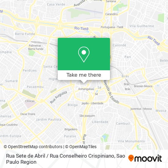 Rua Sete de Abril / Rua Conselheiro Crispiniano map