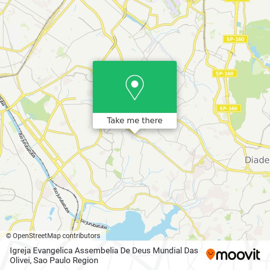 Igreja Evangelica Assembelia De Deus Mundial Das Olivei map