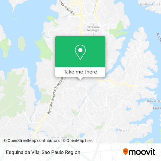 Esquina da Vila map