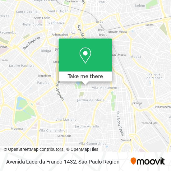 Mapa Avenida Lacerda Franco 1432