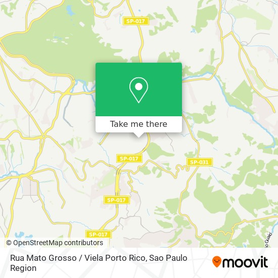Mapa Rua Mato Grosso / Viela Porto Rico
