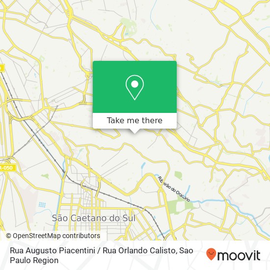 Mapa Rua Augusto Piacentini / Rua Orlando Calisto
