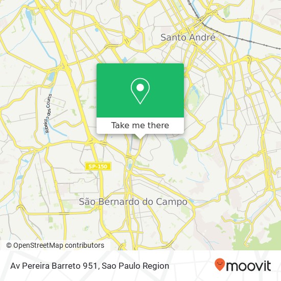 Av  Pereira Barreto  951 map