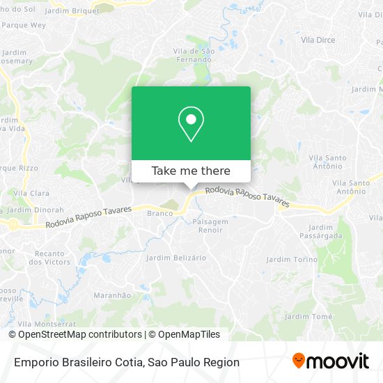 Emporio Brasileiro Cotia map