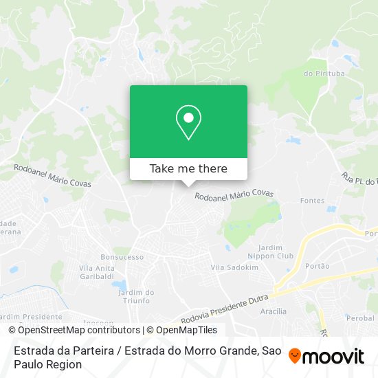 Estrada da Parteira / Estrada do Morro Grande map