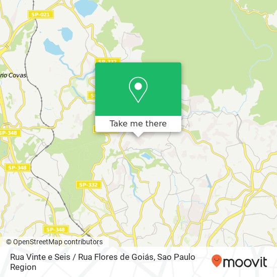 Mapa Rua Vinte e Seis / Rua Flores de Goiás
