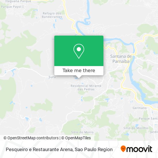 Pesqueiro e Restaurante Arena map