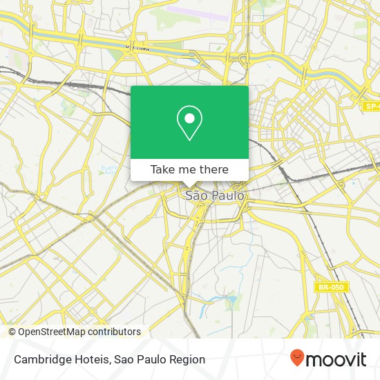 Mapa Cambridge Hoteis
