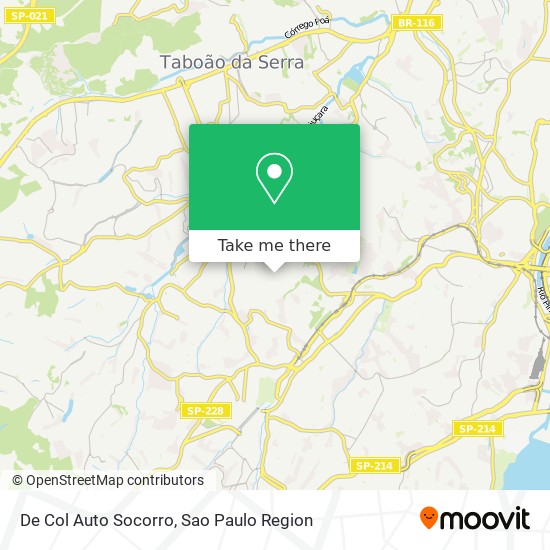 De Col Auto Socorro map