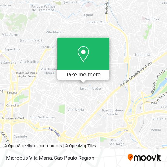 Microbus Vila Maria map