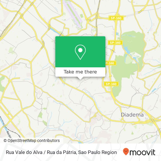 Mapa Rua Vale do Alva / Rua da Pátria