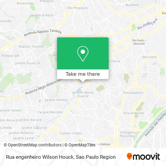 Mapa Rua engenheiro Wilson Houck