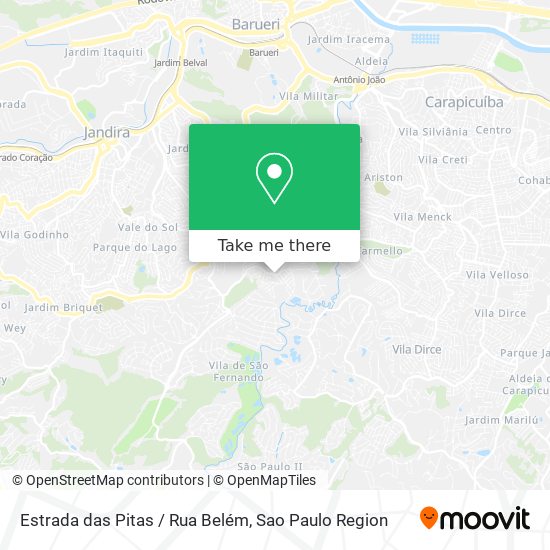 Estrada das Pitas / Rua Belém map