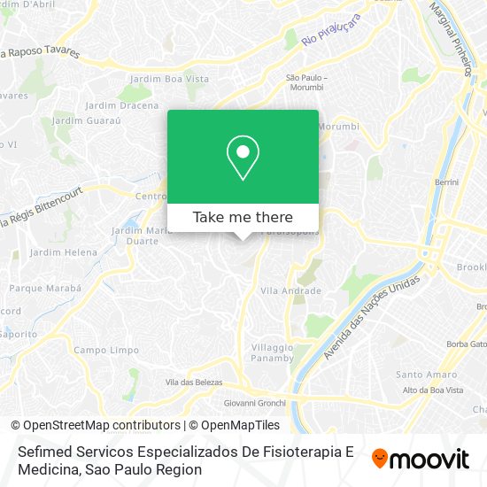 Sefimed Servicos Especializados De Fisioterapia E Medicina map