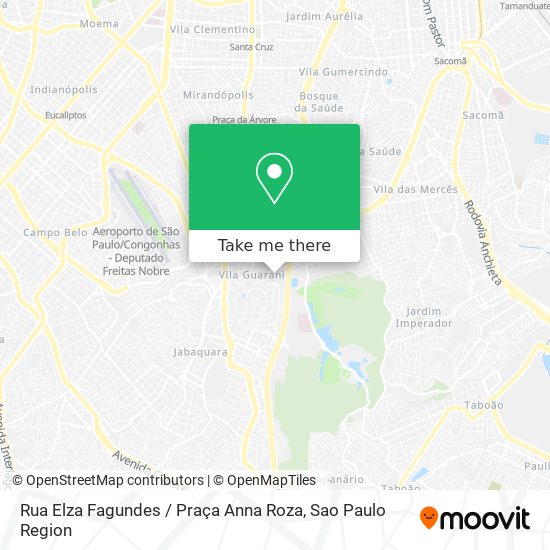 Rua Elza Fagundes / Praça Anna Roza map