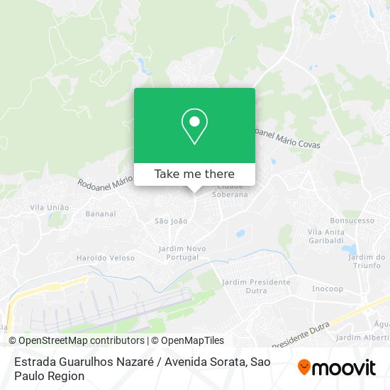 Estrada Guarulhos Nazaré / Avenida Sorata map