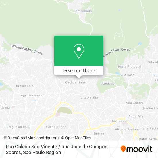 Rua Galeão São Vicente / Rua José de Campos Soares map