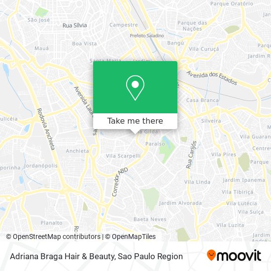 Adriana Braga Hair & Beauty map