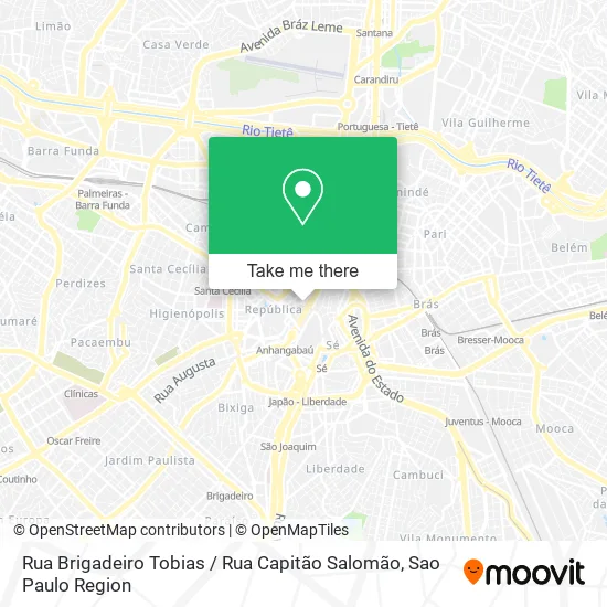Rua Brigadeiro Tobias / Rua Capitão Salomão map