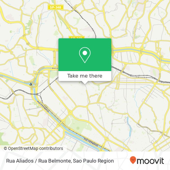 Mapa Rua Aliados / Rua Belmonte