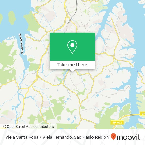 Mapa Viela Santa Rosa / Viela Fernando