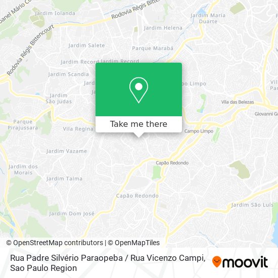 Rua Padre Silvério Paraopeba / Rua Vicenzo Campi map