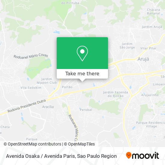 Avenida Osaka / Avenida Paris map