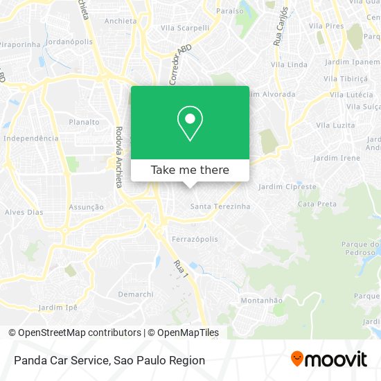 Panda Car Service map