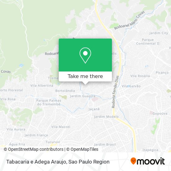 Mapa Tabacaria e Adega Araujo