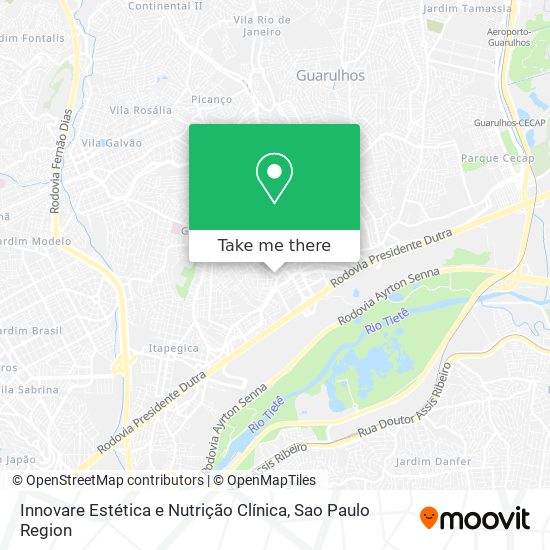 Innovare Estética e Nutrição Clínica map