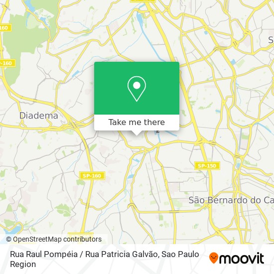 Rua Raul Pompéia / Rua Patricia Galvão map