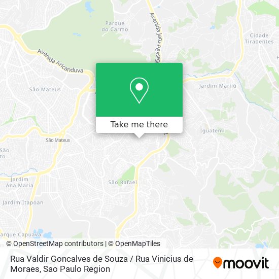 Rua Valdir Goncalves de Souza / Rua Vinicius de Moraes map