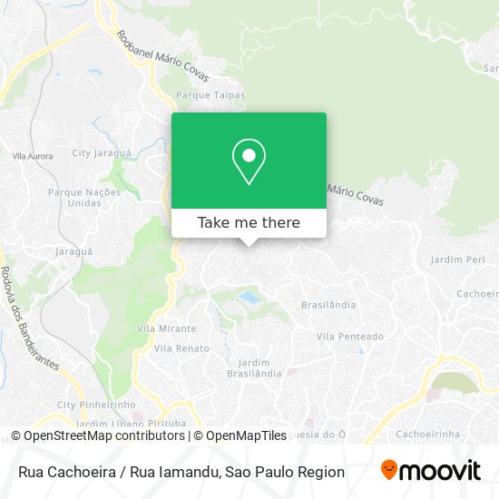 Mapa Rua Cachoeira / Rua Iamandu