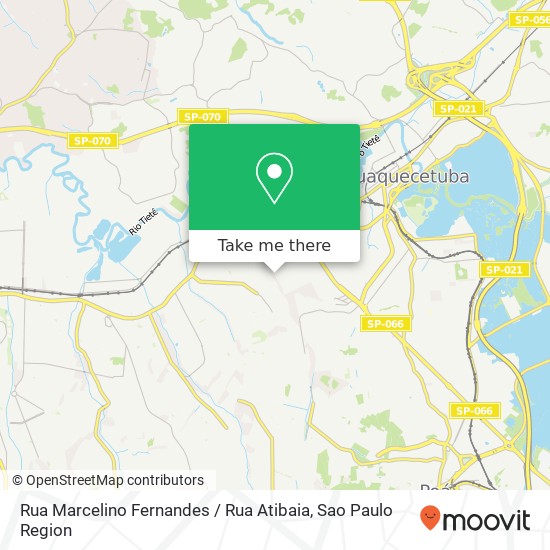 Mapa Rua Marcelino Fernandes / Rua Atibaia