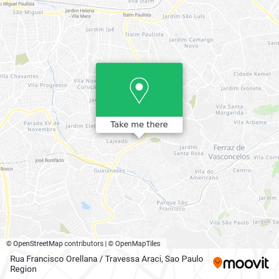 Rua Francisco Orellana / Travessa Araci map