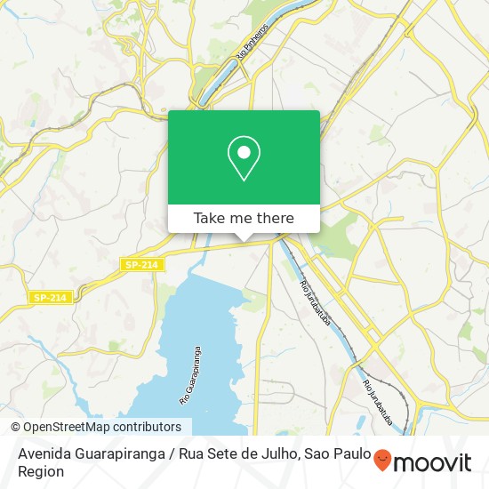 Avenida Guarapiranga / Rua Sete de Julho map