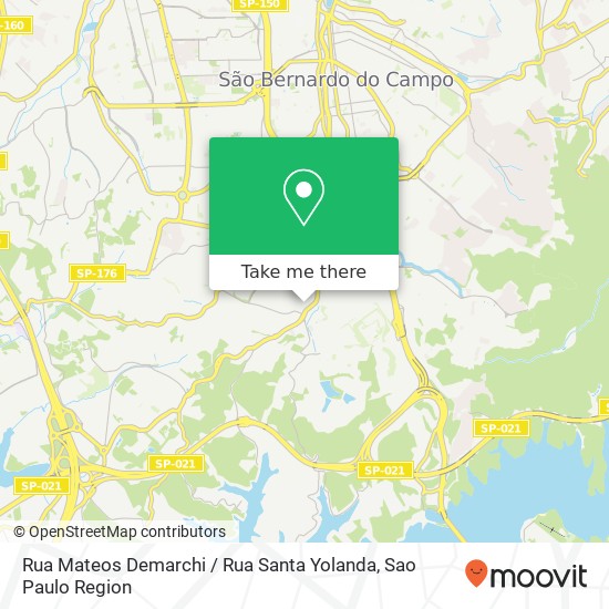 Mapa Rua Mateos Demarchi / Rua Santa Yolanda