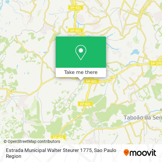 Estrada Municipal Walter Steurer 1775 map