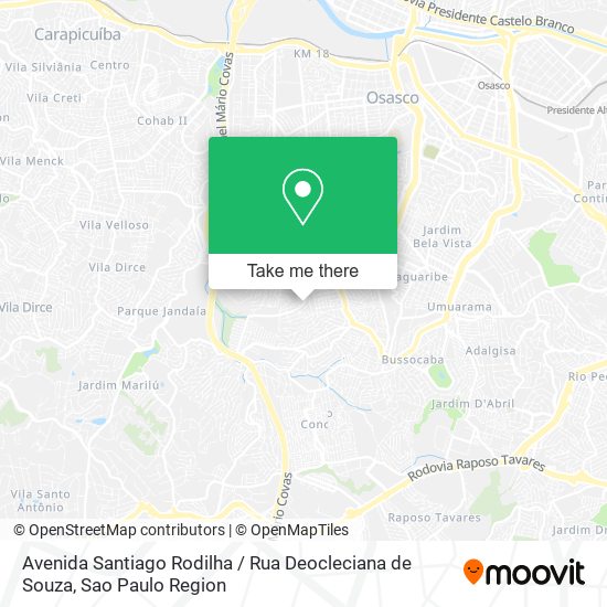 Avenida Santiago Rodilha / Rua Deocleciana de Souza map