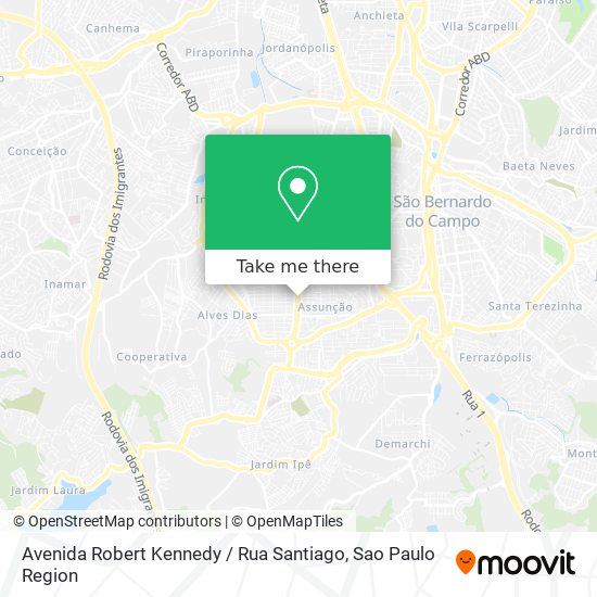 Avenida Robert Kennedy / Rua Santiago map