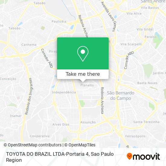 Mapa TOYOTA DO BRAZIL LTDA-Portaria 4