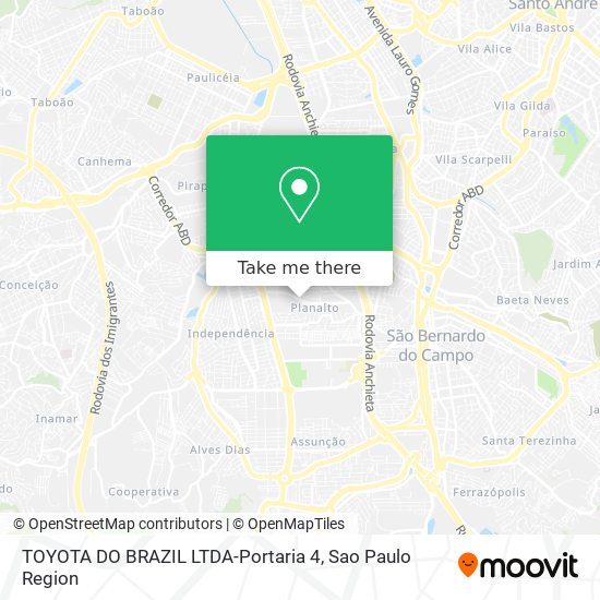 TOYOTA DO BRAZIL LTDA-Portaria 4 map