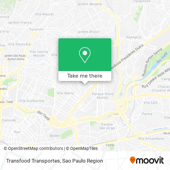 Transfood Transportes map