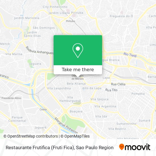 Mapa Restaurante Frutifica (Fruti Fica)