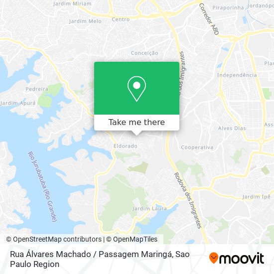 Rua Álvares Machado / Passagem Maringá map