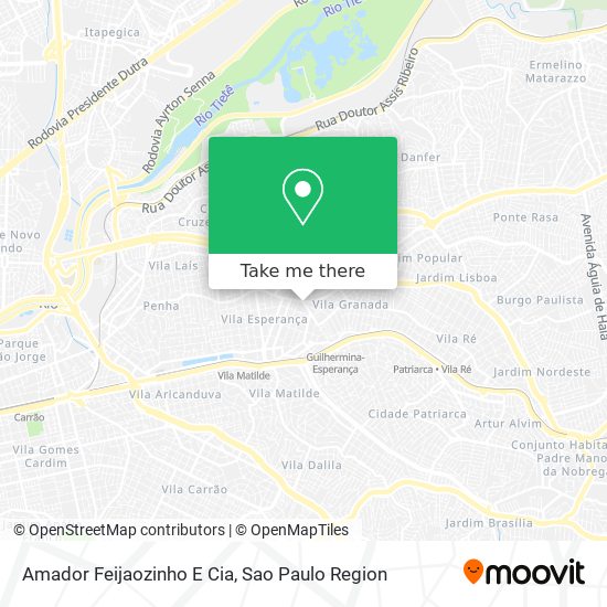 Amador Feijaozinho E Cia map
