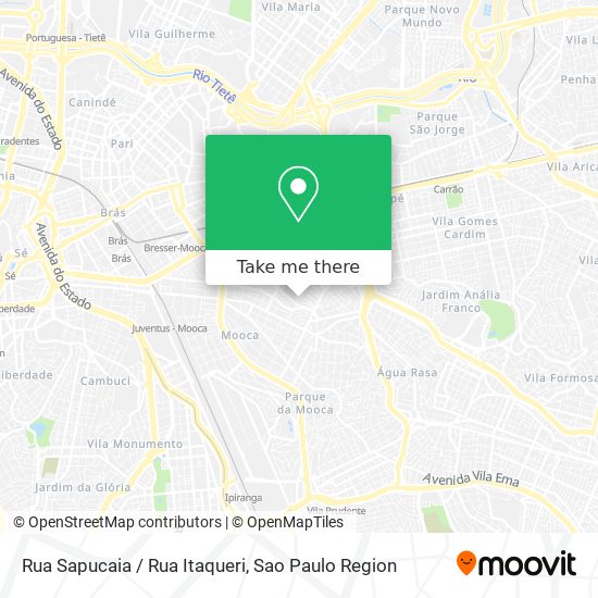 Mapa Rua Sapucaia / Rua Itaqueri
