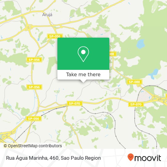 Mapa Rua Água Marinha, 460